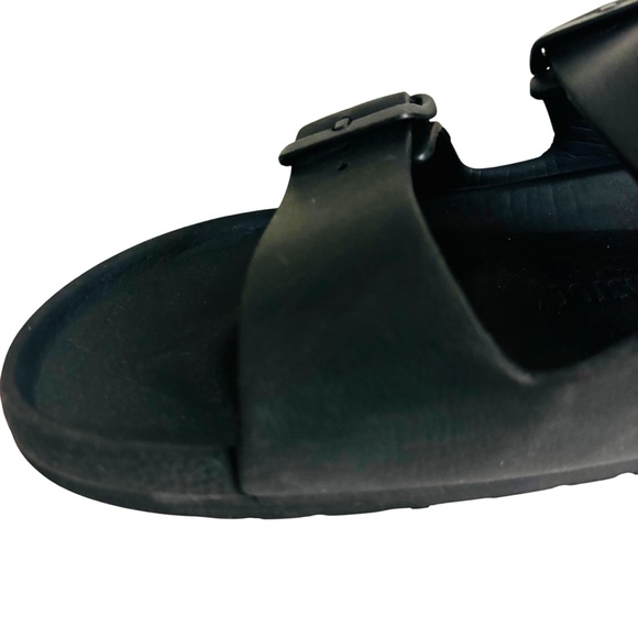 Birkenstock Arizona Black Two-Strap Adjustable Slides Sz 39 (Women’s 8) - Picture 7 of 8
